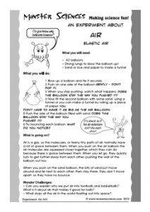 Air Science Experiment - Elastic Air