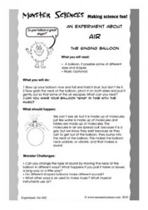 Air Science Experiment - The Singing Balloon