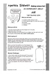 Make a coin "talk" while learning all about air pressure