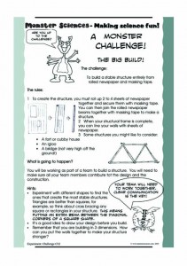 challenge science experiment - the big build