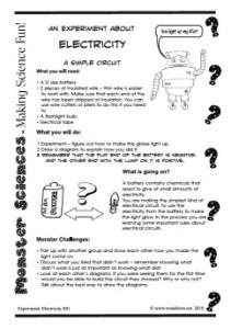 Electricity Science Experiment - A simple circuit