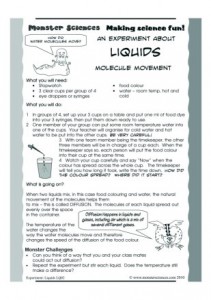 Liquids Science Experiment - Molecule Movement