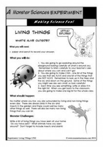 Living Things Science Experiment - What's Alive Outside?