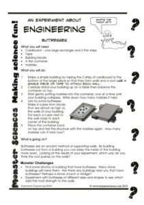 Engineering Science Experiment:  How do buttresses work?