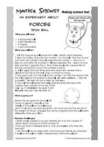 Forces Science Experiment - Trick Ball