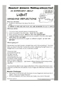 Light Science Experiment:  Vanishing reflection