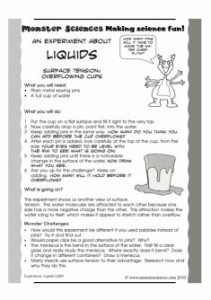 Liquids Science Experiment: Overflowing Cups - Surface Tension