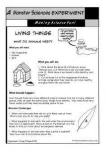 Living Things Science Experiment:  Animals' Needs