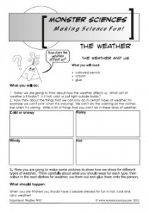 Weather Science Experiment - The effects of weather