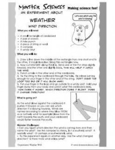Weather Science Experiment - Wind Direction