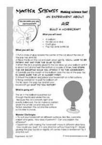 Air Science Experiment:  Build a hovercraft!