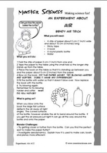 Air Science Experiment: Bendy Air Trick