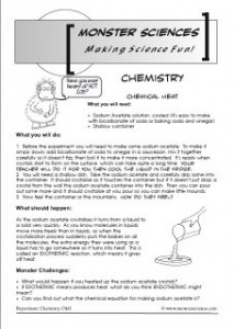 Chemistry Science Experiment: Chemical Heat