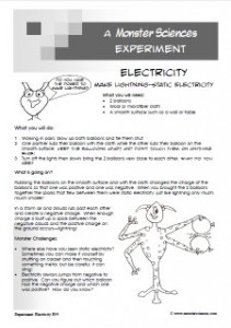 Electricity Science Experiment:  Static electricity - make lightning
