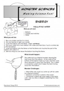 Energy Science Experiment:  Insulating Water