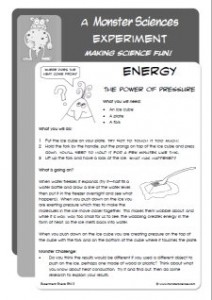 Energy Science Experiment:  Hot Ice
