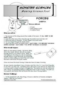 Forces Science Experiment: Inertia