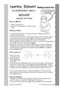 Sound Science Experiment:  The singing button