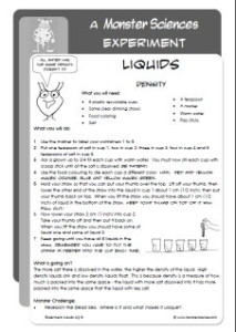 Science Experiment about Liquids - a Rainbow Density Straw