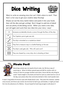 dice diary pirate peril