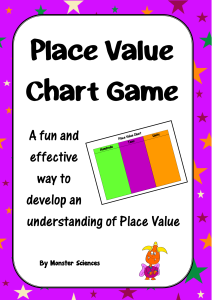 place value chart cover