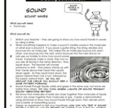 Sound Science Experiment - Sound waves